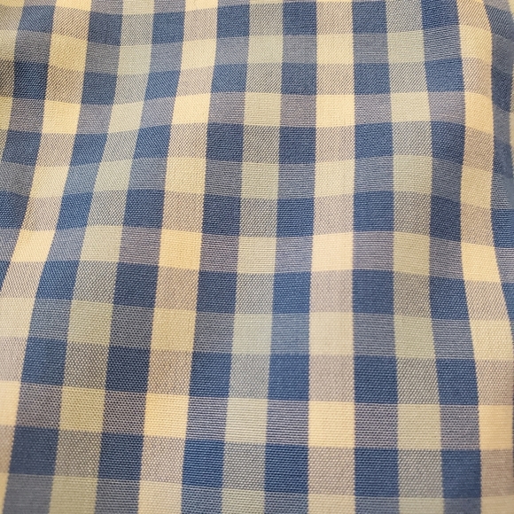 Gap Classic Fit Blue Gingham Check Shirt 100% Cotton Medium - Picture 4 of 4